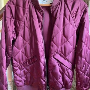 Coach Bomber jacket in burgundy